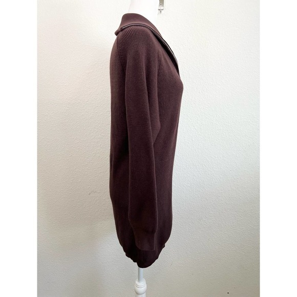 NWT WAYF x Jourdan Sloane Diane Brown Ribbed Stretchy Sweater Mini Dress Small - Picture 5 of 8